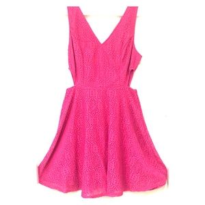 🆕 Pink sundress with rib cage cut outs.